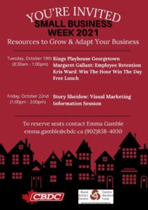 CBDB Presents: Kings Playhouse Georgetown: Small Business Week @ Kings Playhouse Georgetown