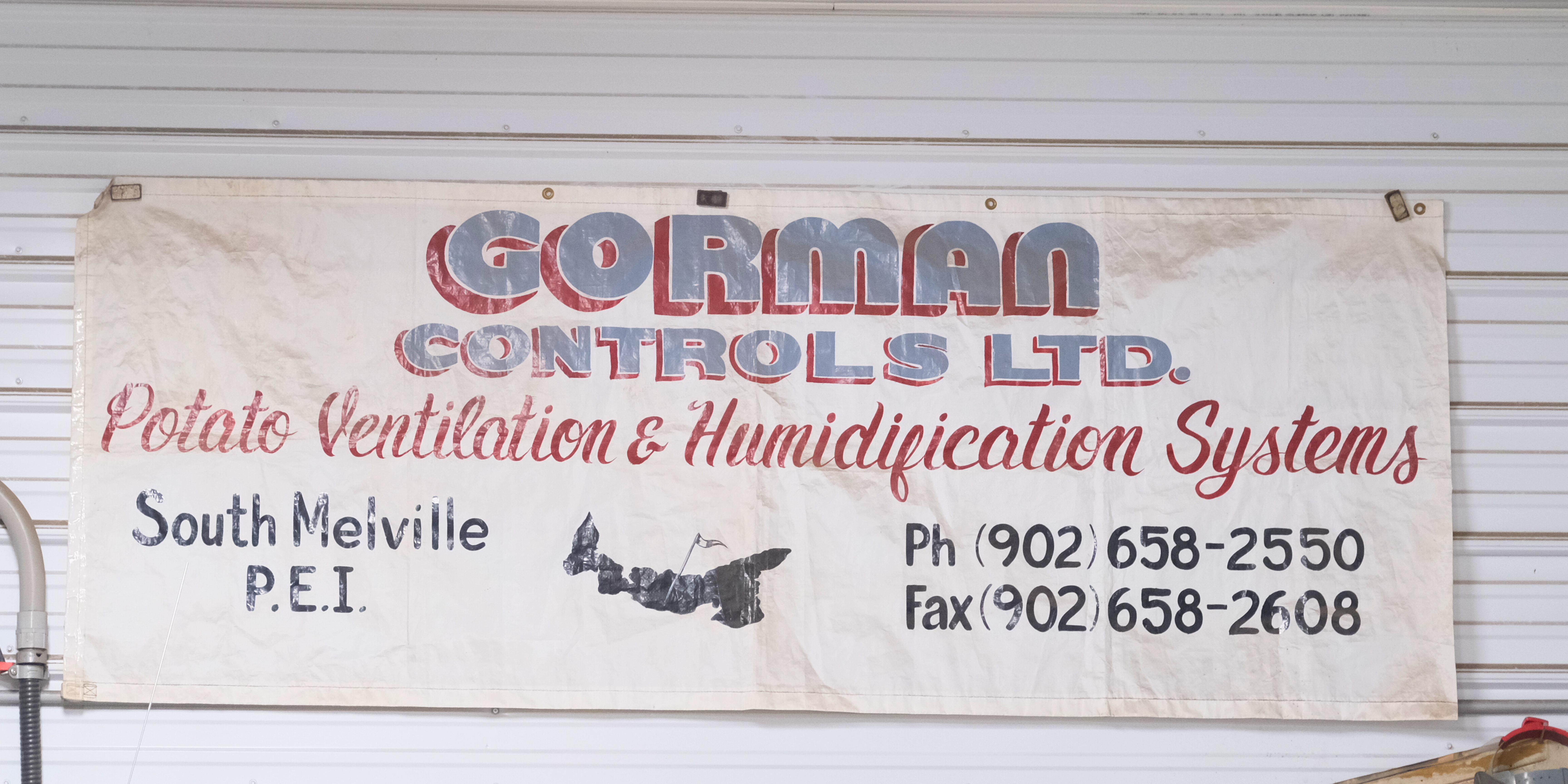 a photo of Gorman Controls LTD banner sign