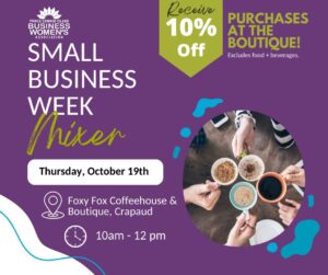 Small Business Week Mixer @ Foxy Fox Coffee House & Boutique